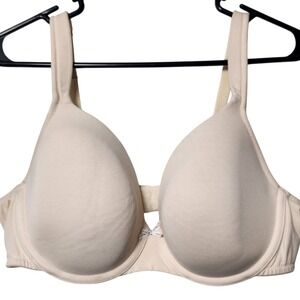 Cacique beige t-shirt bra size 40C comfort, classic full coverage